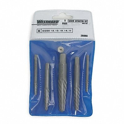 Screw Extractor Set 5pc HCS Pouch