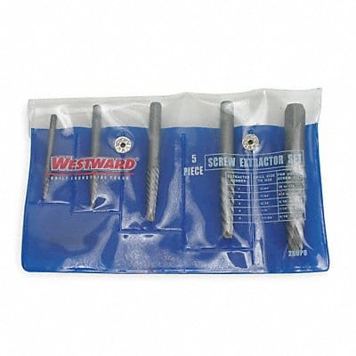 Screw Extractor Set 5pc HCS Pouch