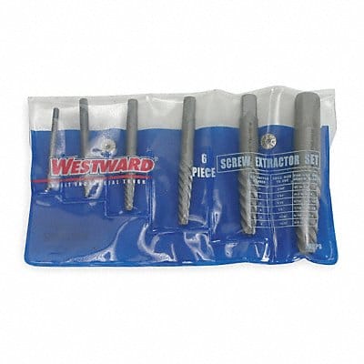 Screw Extractor Set 6pc HCS Pouch