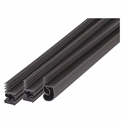 Steel Door Weatherstrip Magnetic Brown