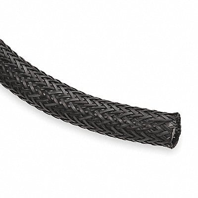 Braided Sleeving 0.500 in 100 ft Black