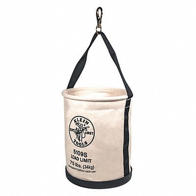 Bucket Bag Canvas Straight Wall OffWhite