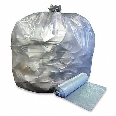 Trash Bag 45 gal Gray PK100