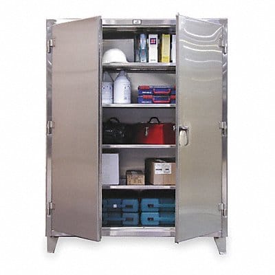 Strg Cab 78 x36 x24 Silver 4Shlv