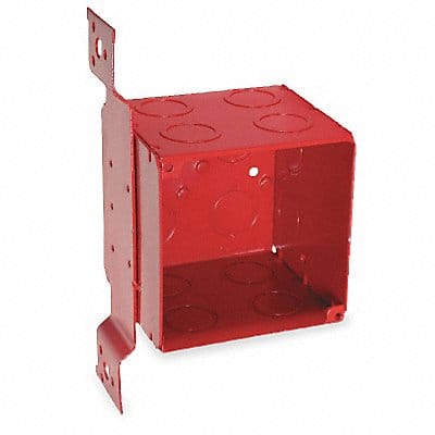 Electrical Box Square 40.5 cu in Red