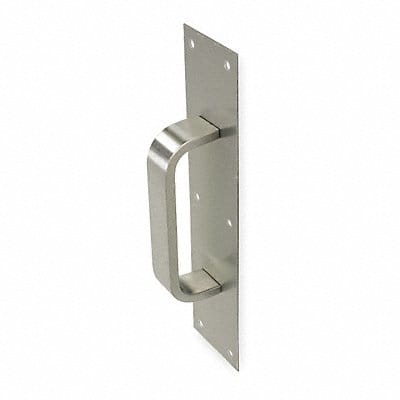 Pull Plate Rectangle Grip Brass 3 x12 In