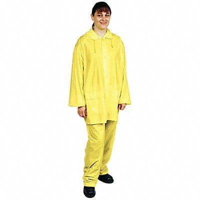 D2281 Rain Suit w/Jacket/Pant Unrated Yellow L