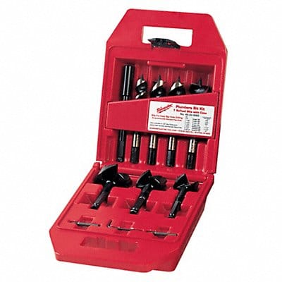 Self Feed Drill Set 7pc Steel