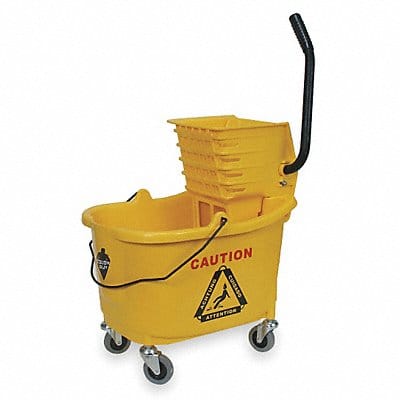 D8082 Mop Bucket and Wringer Yellow 8 3/4 gal