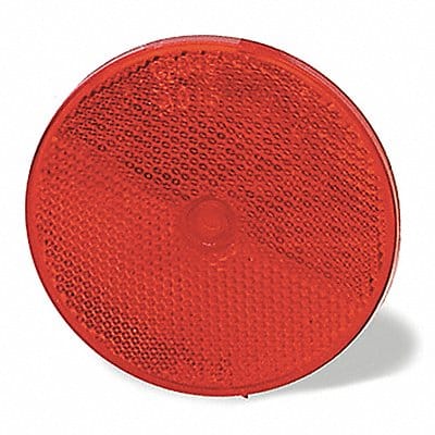 Centr Mount Reflector Round Red 3-5/16 L