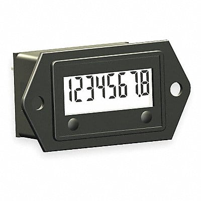 LCD Hour Meter 2-Hole 1.10 in Flange