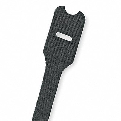 Hook-and-Loop Cable Tie 12 in Black PK10