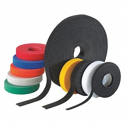 Hook-and-Loop Cable Tie Roll 15 ft Black