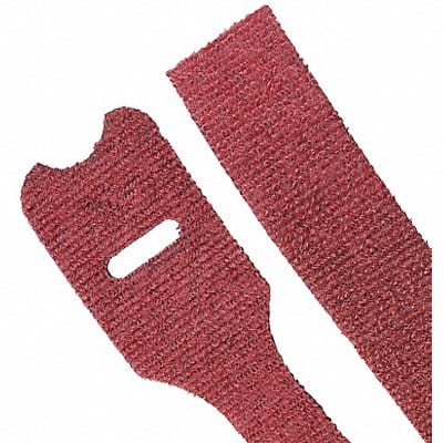 Hook-and-Loop Cable Tie 8 in Maroon PK10