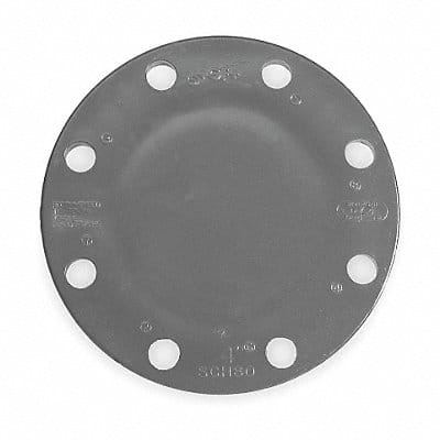 Blind Flange 1 Schedule 80 150 PSI Gray