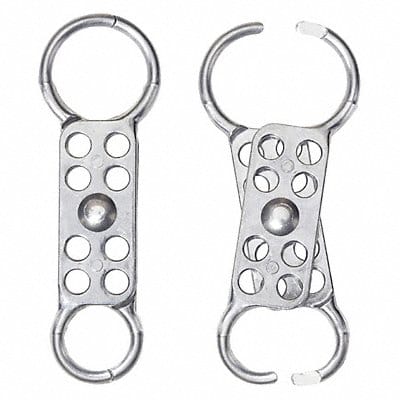 Lockout Hasp Dual-End 8 Lock Silver