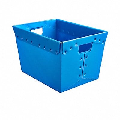 Nesting Ctr Blue Solid Corr HDPE PK3