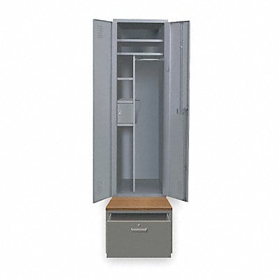 Wardrobe Locker 3opng Dark Gray Assm