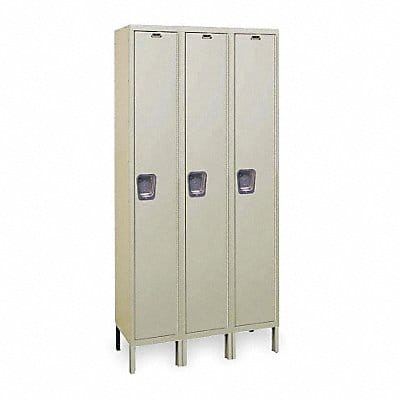 K4090 Wrdrb Lockr Solid 3 Wide 1 Tier Tan