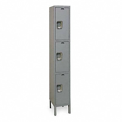 K4115 Wardrobe Lockr Solid 1 Wide 3 Tier Gray