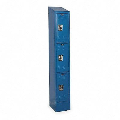 D4826 Wrdrb Lockr Lvrd 1 Wd 3 Tier Marine Blue