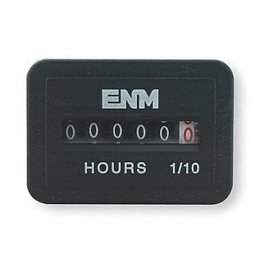 DC Hour Meter 6-Digit Flush Rectangular