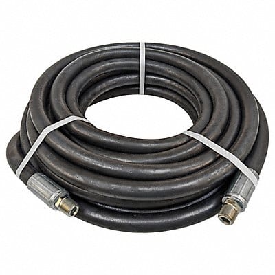 Steam Hose 1/2 ID x 25 ft L Black