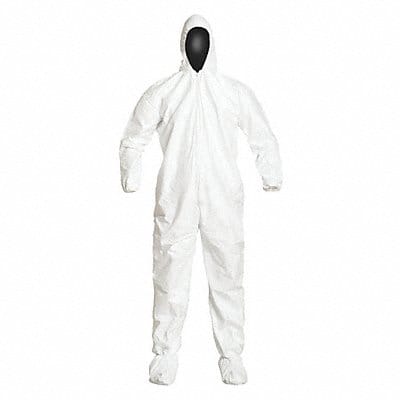 Coveralls XL Wht Tyvek IsoClean PK25