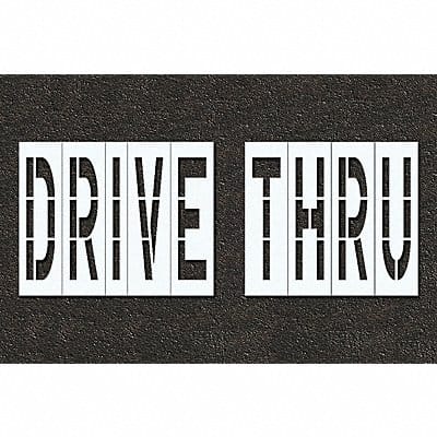 Pavement Stencil Drive Thru 48 in