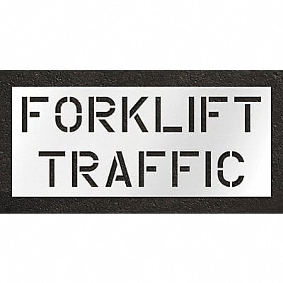 Stencil Fork Lift Traffic Area 30 in