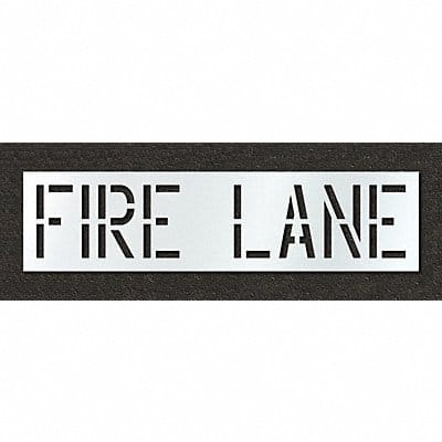 Pavement Stencil Fire Lane 18 in