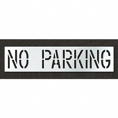 Pavement Stencil No Parking 18 in