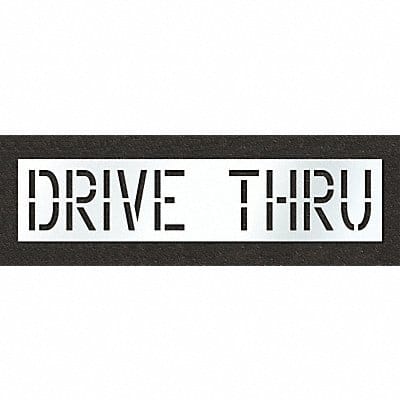 Pavement Stencil Drive Thru 18 in