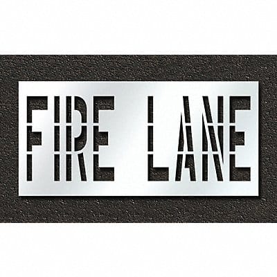 Pavement Stencil Fire Lane 36 in