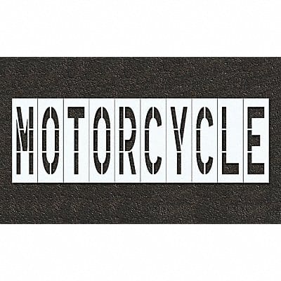 Pavement Stencil Motorcycle 48 in