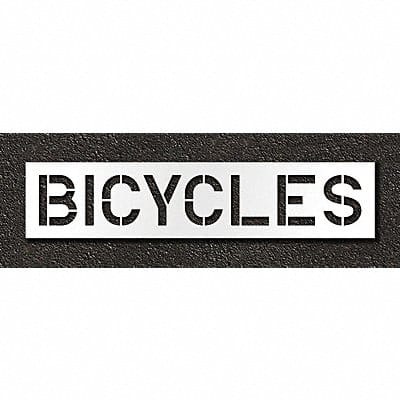 Pavement Stencil Bicycles 12 in