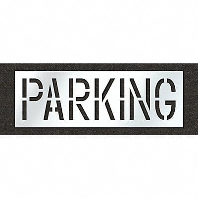 Pavement Stencil Parking 18 in