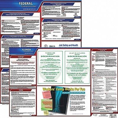 Labor Law Poster Kit FL English 35 in W