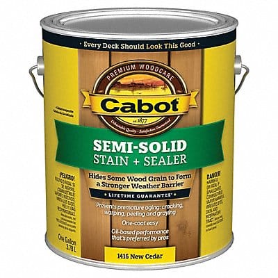 Stain Semi-Solid New Cedar Flat 1 gal.