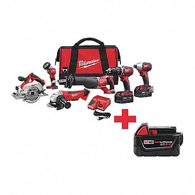 Cordless Combination Kit 6 Tools 18V DC