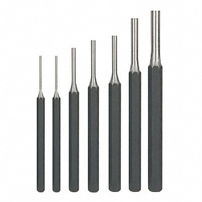 Pin Punch Set 1/16 To 5/16 In 7 Pc