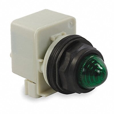 H4506 Pilot Light 30mm Plastic Green 120VAC