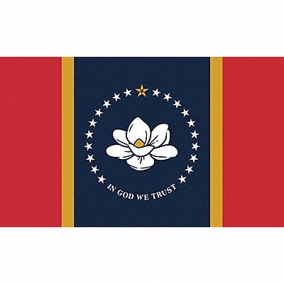 D3761 Mississippi State Flag 3x5 Ft