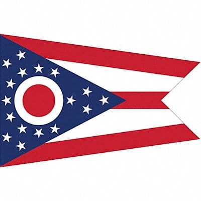 D3761 Ohio State Flag 3x5 Ft