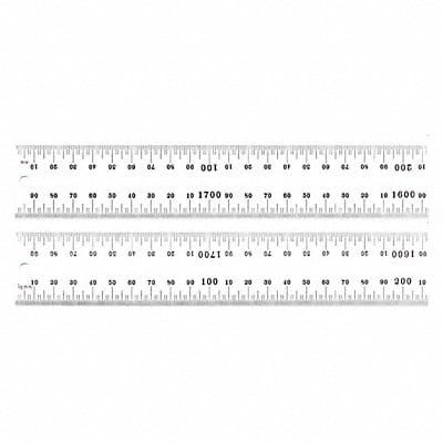 Ruler Spring-Tempered Steel 1800mm L