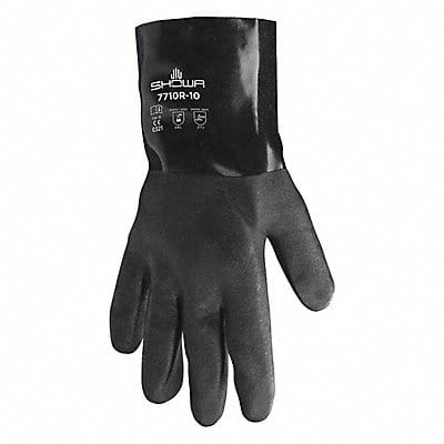 Chemical Resistant Gloves Black Sz L PR