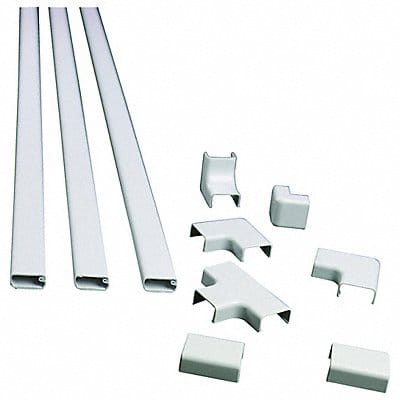 Cord Covering Kit White Plastic