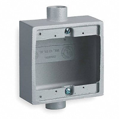 Weatherproof Box 2Inlet Malleable Iron