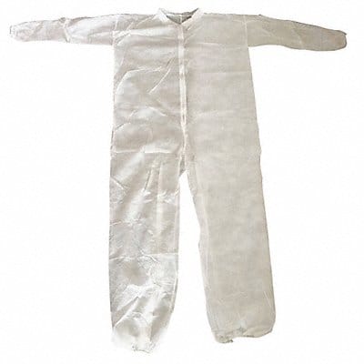 G6092 Coveralls L Wht Polypropylene PK25