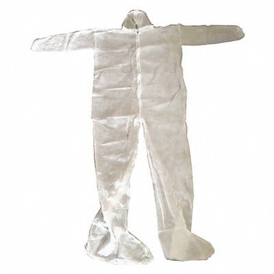 Coveralls L Wht Polypropylene PK25